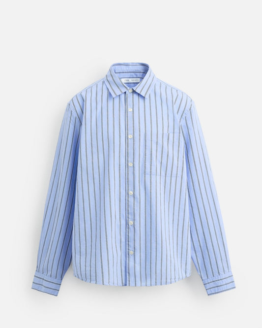 Old Money Linen Shirt - Blue