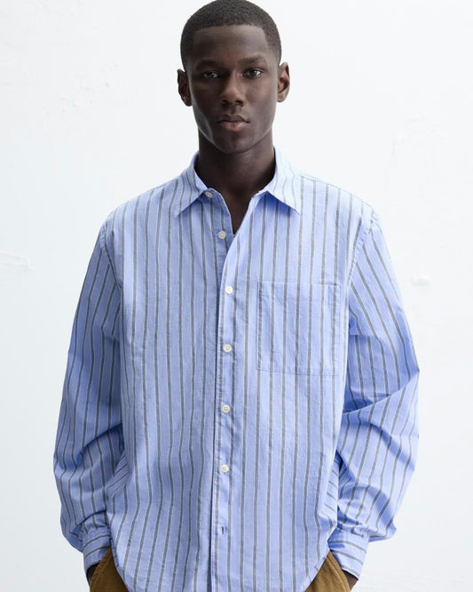 Old Money Linen Shirt - Blue