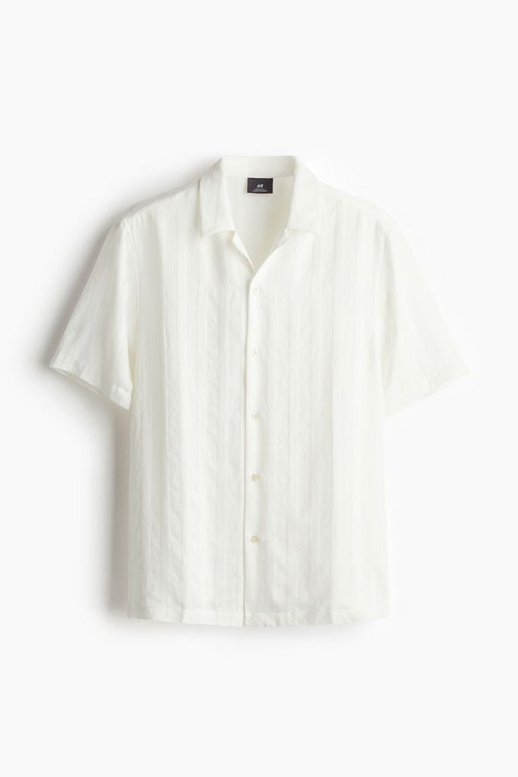 Old Money Cuban Cuban Shirt - White
